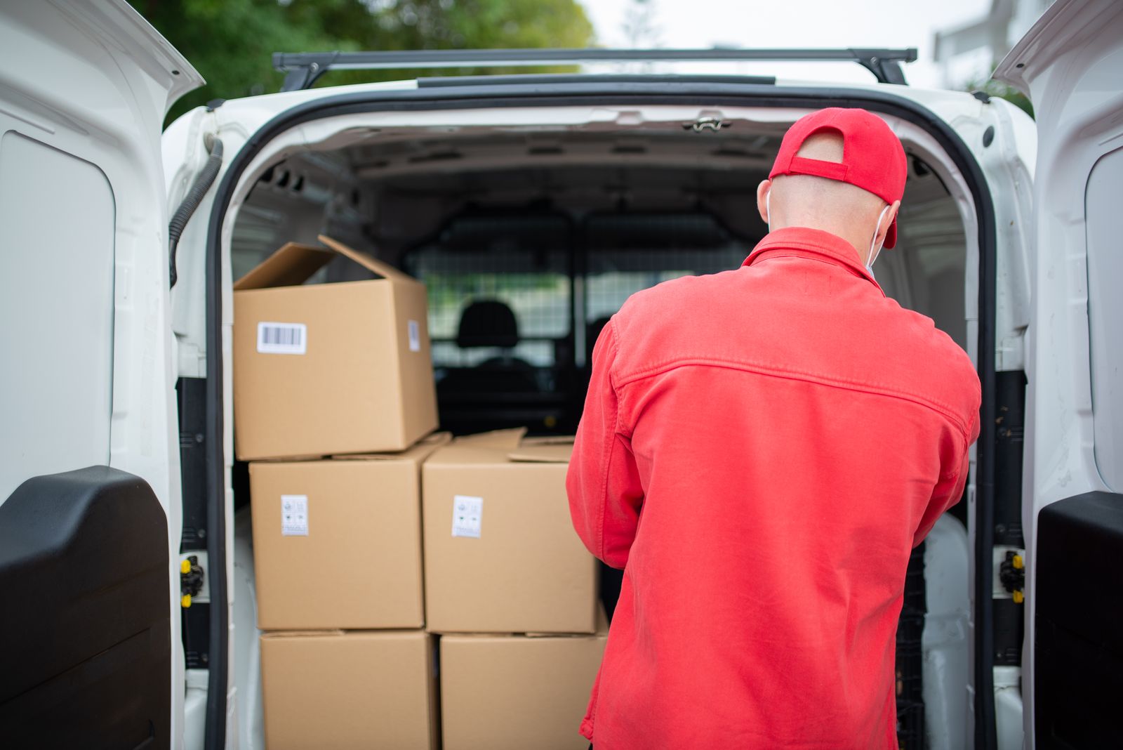 Nomad mover loading boxes into a truck